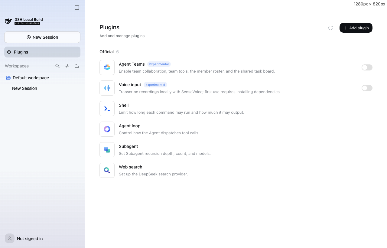 插件页里的 Voice input，默认关闭